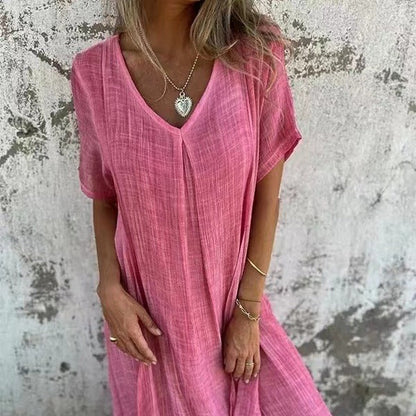 Aafje™ | Abito Midi Fluido con Vestibilità Larga