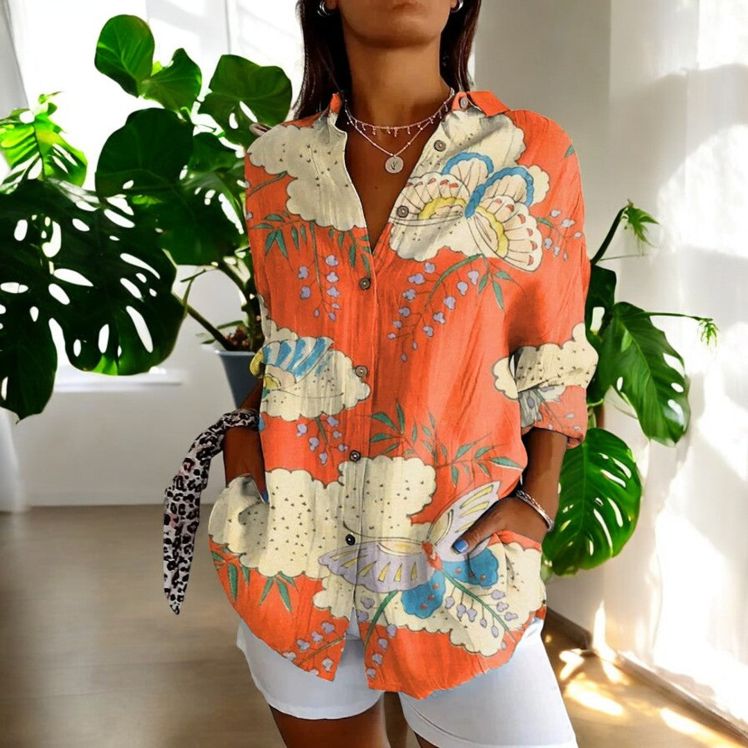 Ivana™ | Blusa Elegante e Floreale