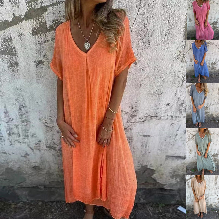 Aafje™ | Abito Midi Fluido con Vestibilità Larga