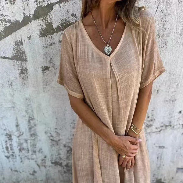 Aafje™ | Abito Midi Fluido con Vestibilità Larga