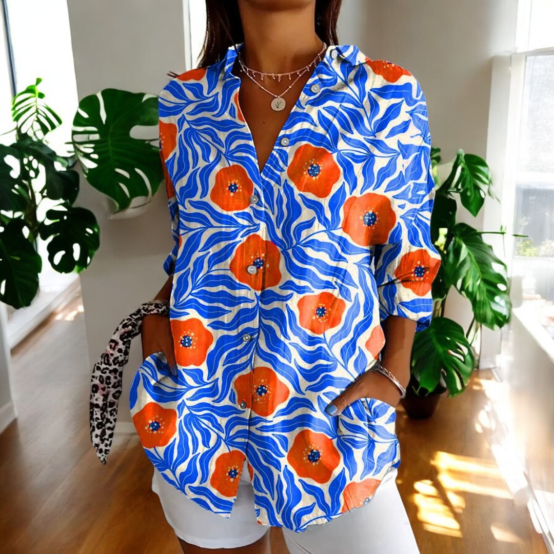 Ivana™ | Blusa Elegante e Floreale