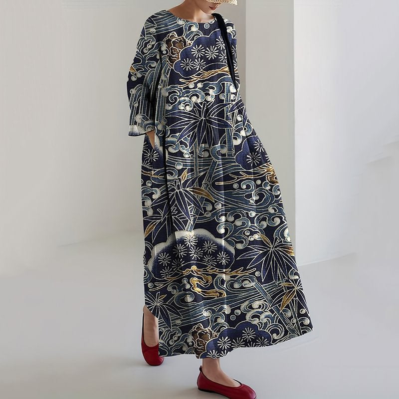 DELILAH – ABITO MAXI FIORI LEGGERI