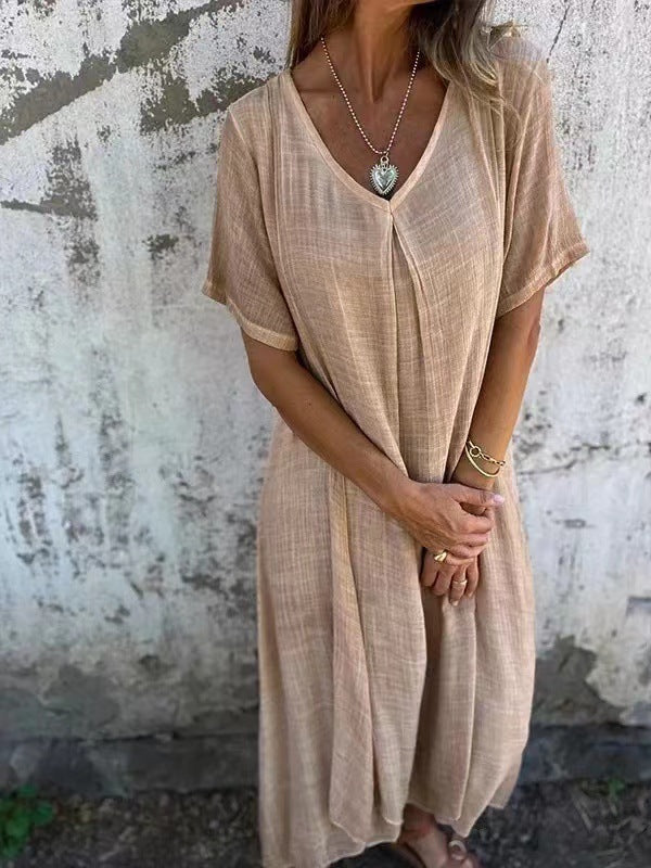 Aafje™ | Abito Midi Fluido con Vestibilità Larga