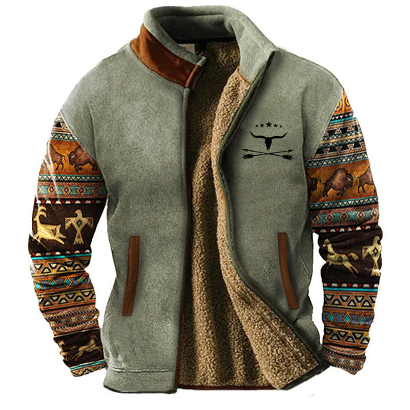 Bergzicht – Giacca Fleece Casual per Uomini