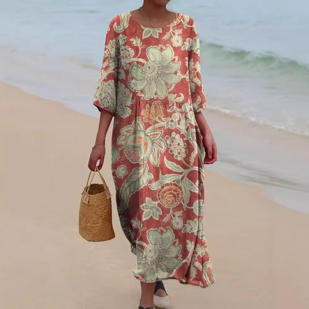 DELILAH – ABITO MAXI FIORI LEGGERI
