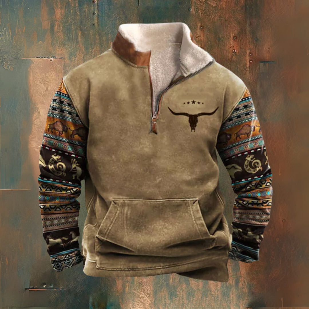 Kustbries – Fleecejack con mezza zip per l'autunno/inverno
