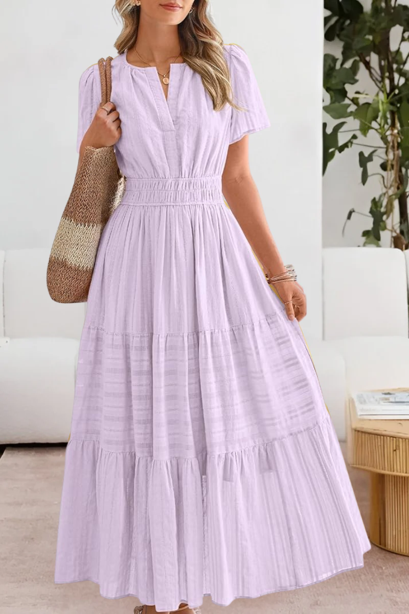 FREYA – MAXI ABITO SOLEGGIATO CON STRATI