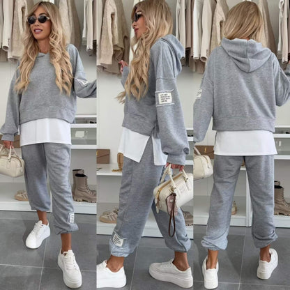 BEATRICE – COMPLETO DA JOGGING RILASSATO CON CAPPUCCIO