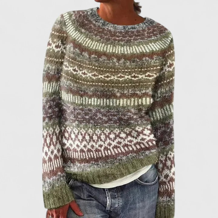 SABINE – MAGLIONE CON PATTTERN NORDICO