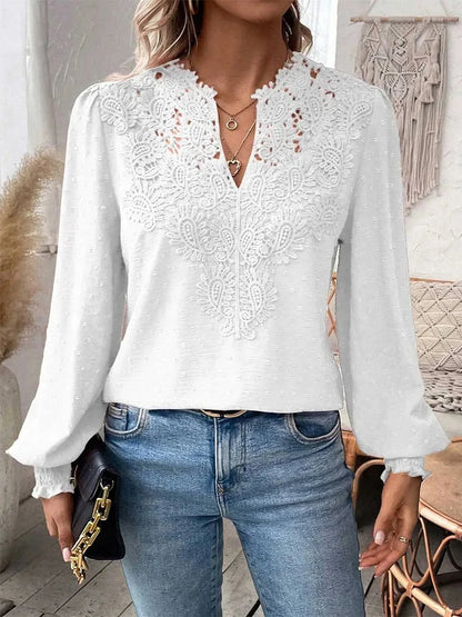 Charlene™ | Elegante blusa in pizzo