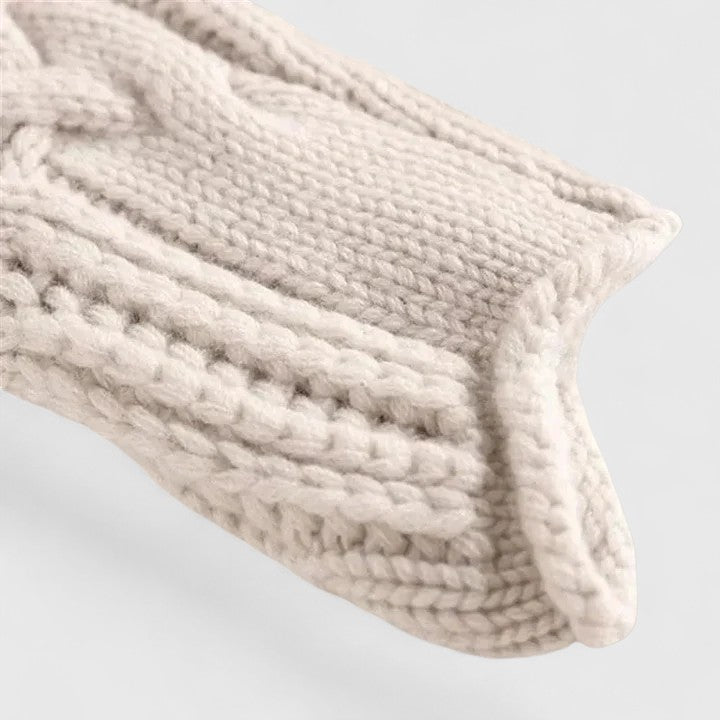 SABINE – MAGLIONE IN MAGLIA FINE CON PATRONI A TRECCIA