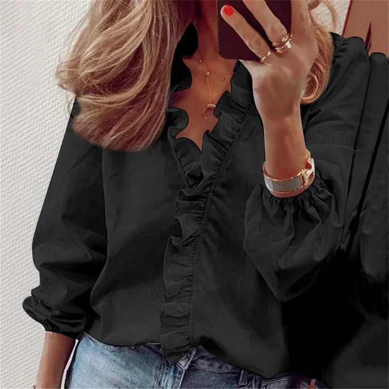 Enola™ | Blusa affascinante con ruches giocose