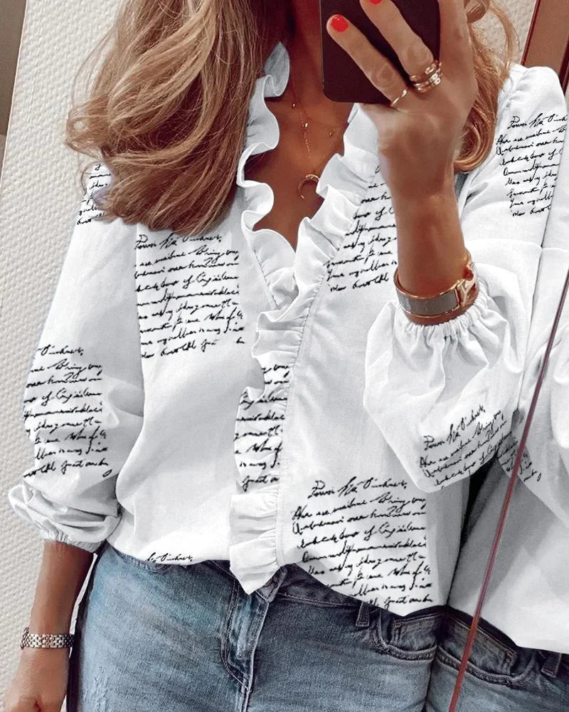 Enola™ | Blusa affascinante con ruches giocose