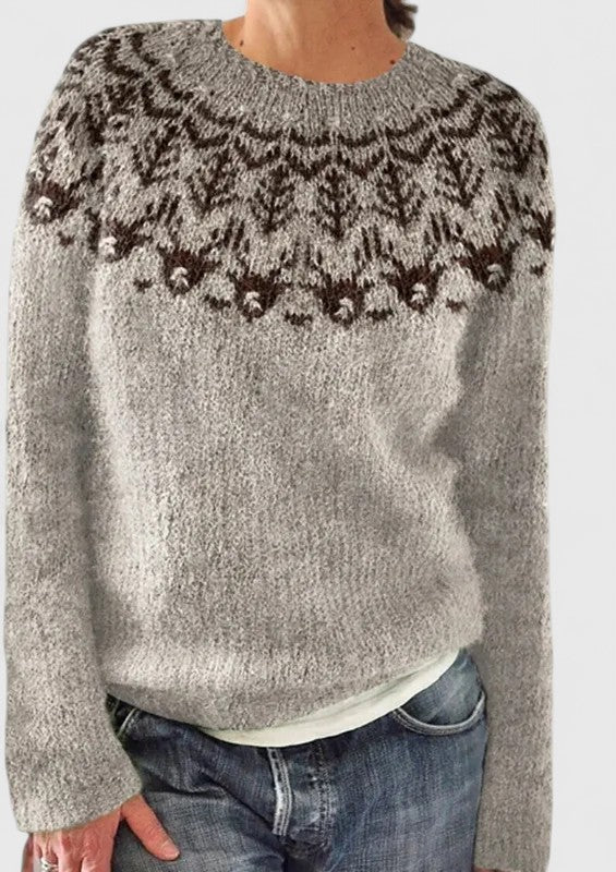 SABINE – MAGLIONE CON PATTTERN NORDICO