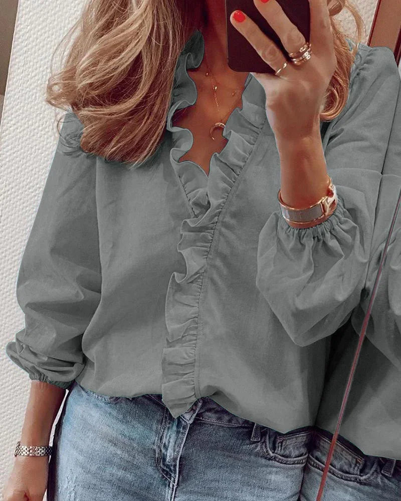 Enola™ | Blusa affascinante con ruches giocose