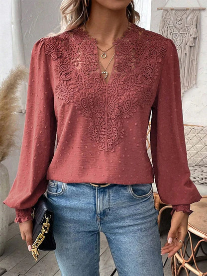 Charlene™ | Elegante blusa in pizzo