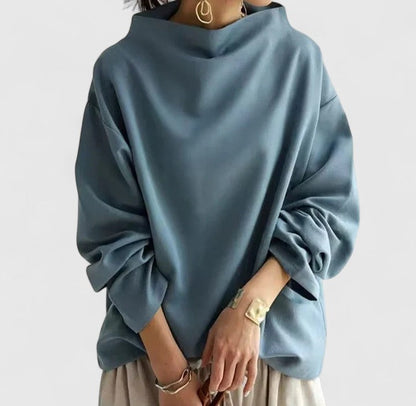 KIMBERLY – MAGLIONE CHIQUE CON COLLO ALTO