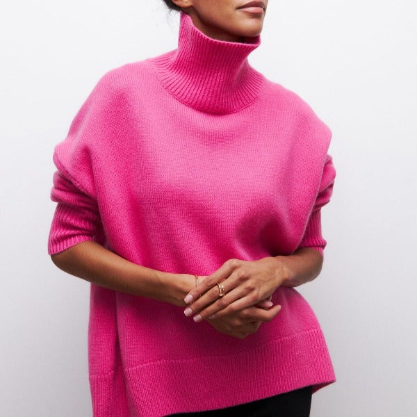 Agata™ | Maglione a collo alto lavorato a maglia