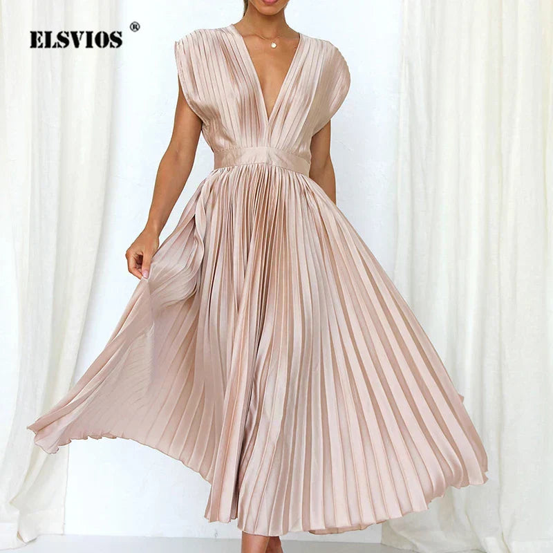Kaat™ | Nuovo vestito da donna plissettato senza maniche