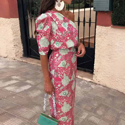 Emili™ | Elegante maxi dress con motivo