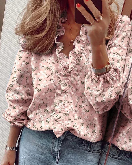 Enola™ | Blusa affascinante con ruches giocose