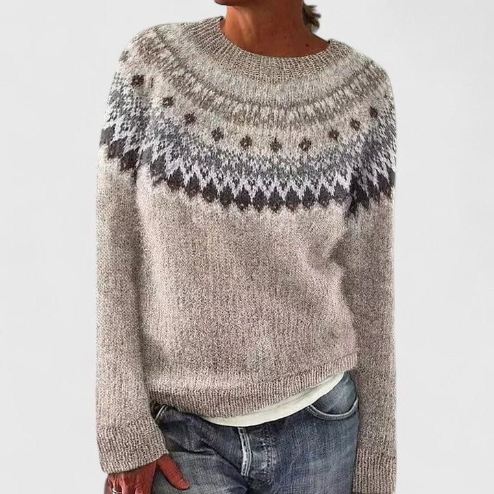 SABINE – MAGLIONE CON PATTTERN NORDICO