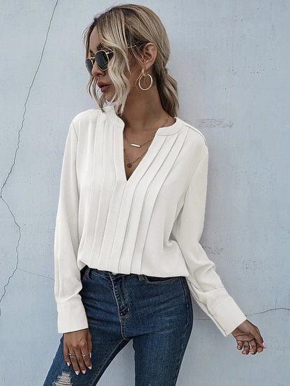 Seona™ | Blusa elegante con pieghe raffinate
