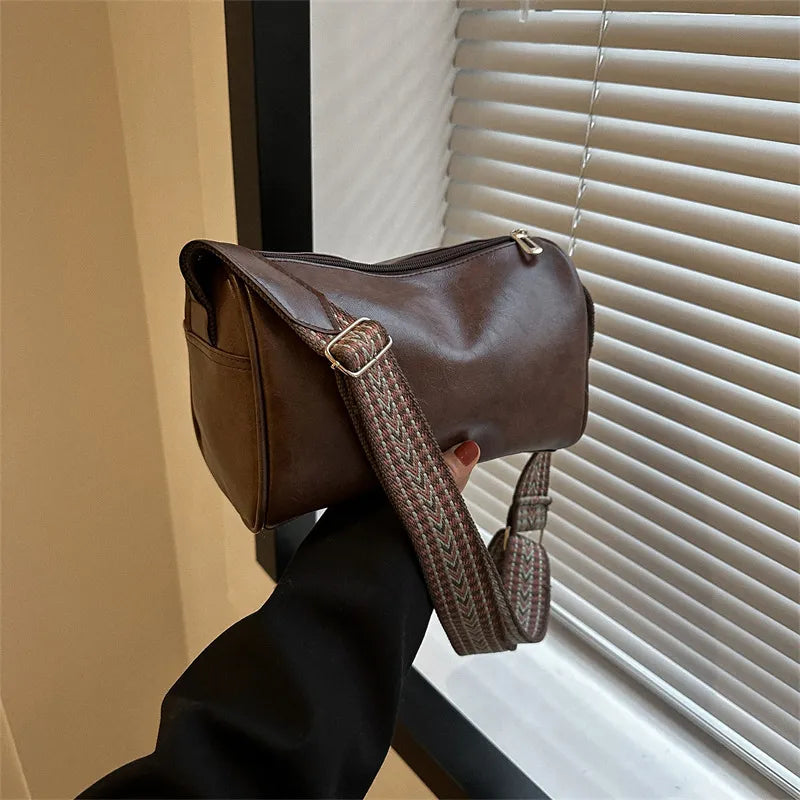 Trine - Borsa a Spalla Vintage in Pelle