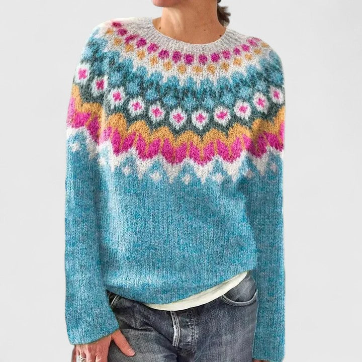 SABINE – MAGLIONE CON PATTTERN NORDICO