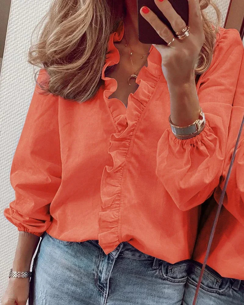 Enola™ | Blusa affascinante con ruches giocose