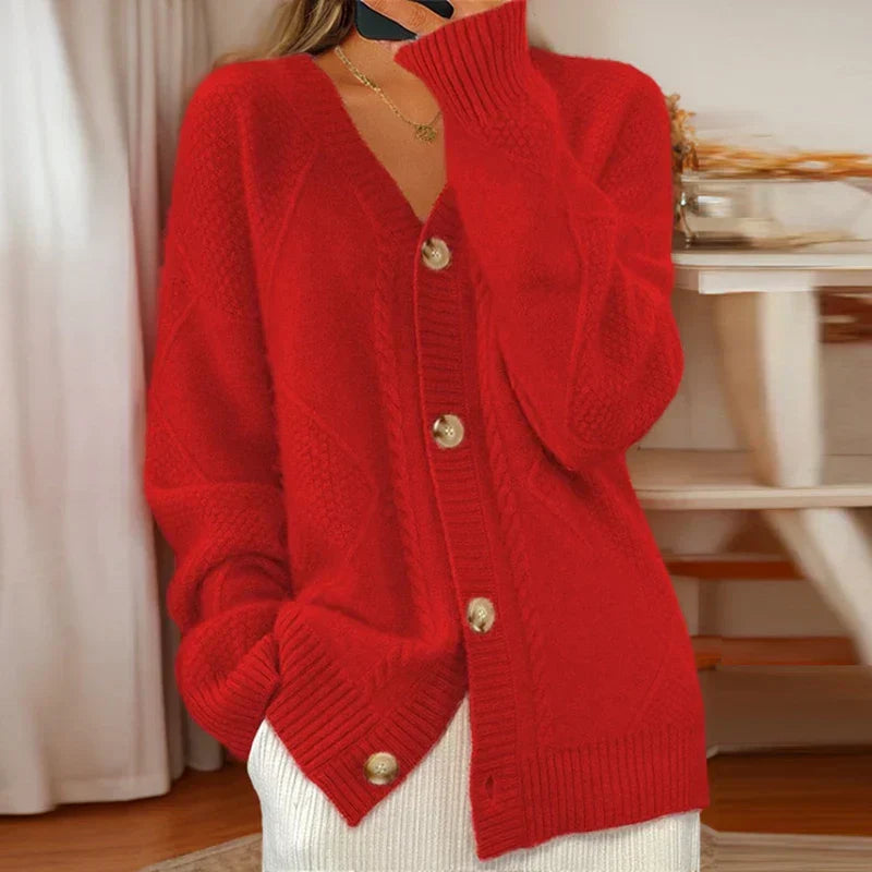EVERLY – VESTE IN MAGLIA ACCOGLIENTE CON BOTTONI
