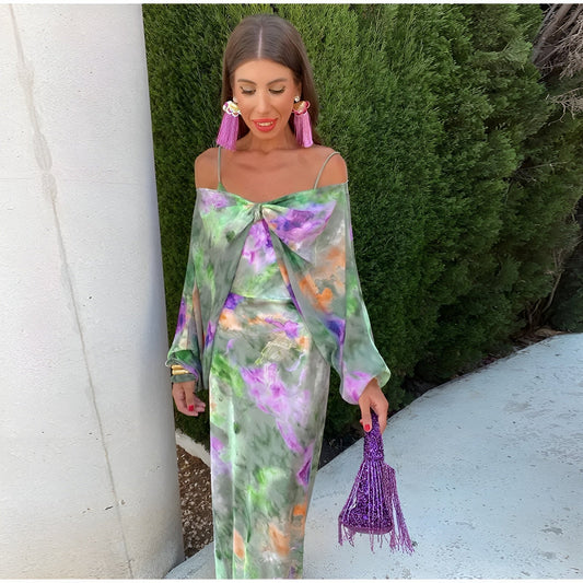 Tove™ | Abito Maxi Tie-Dye Colorato