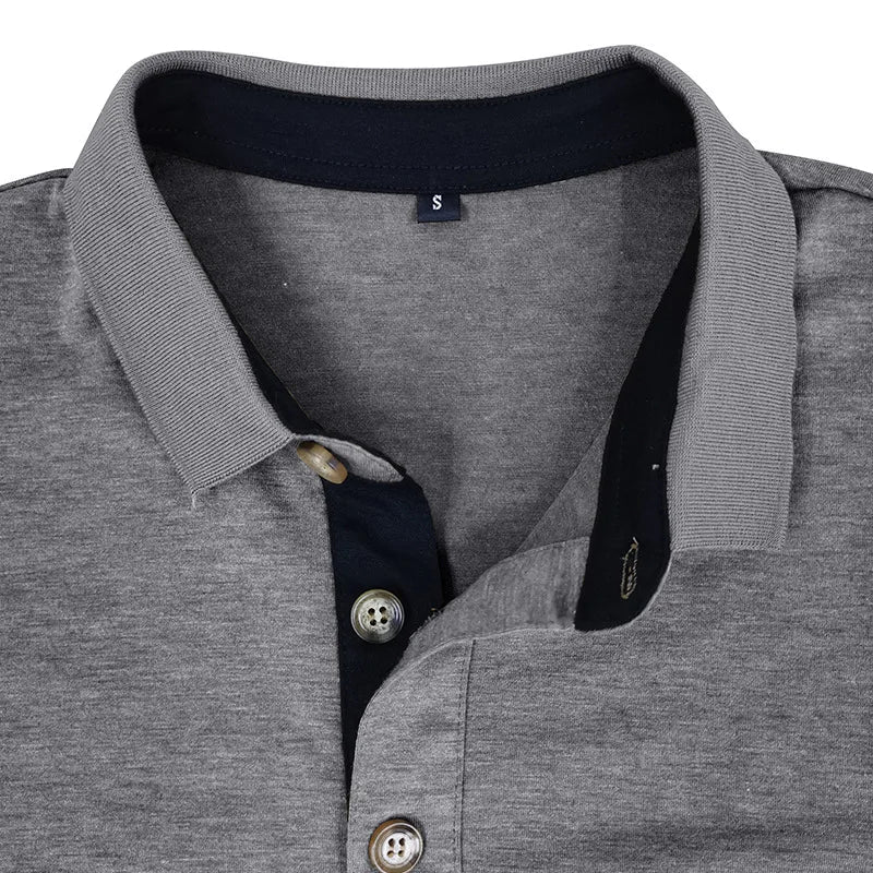 Kavin™ | Camicia da uomo a maniche lunghe in colore unito