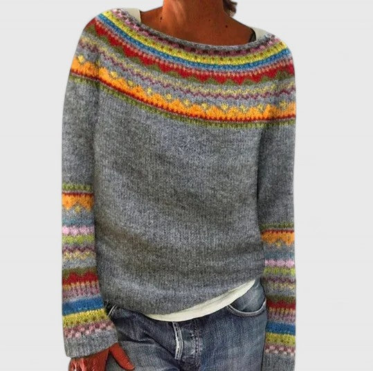 SABINE – MAGLIONE CON PATTTERN NORDICO
