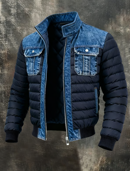 JAKE – GIACCA PUFFER ibrida in DENIM