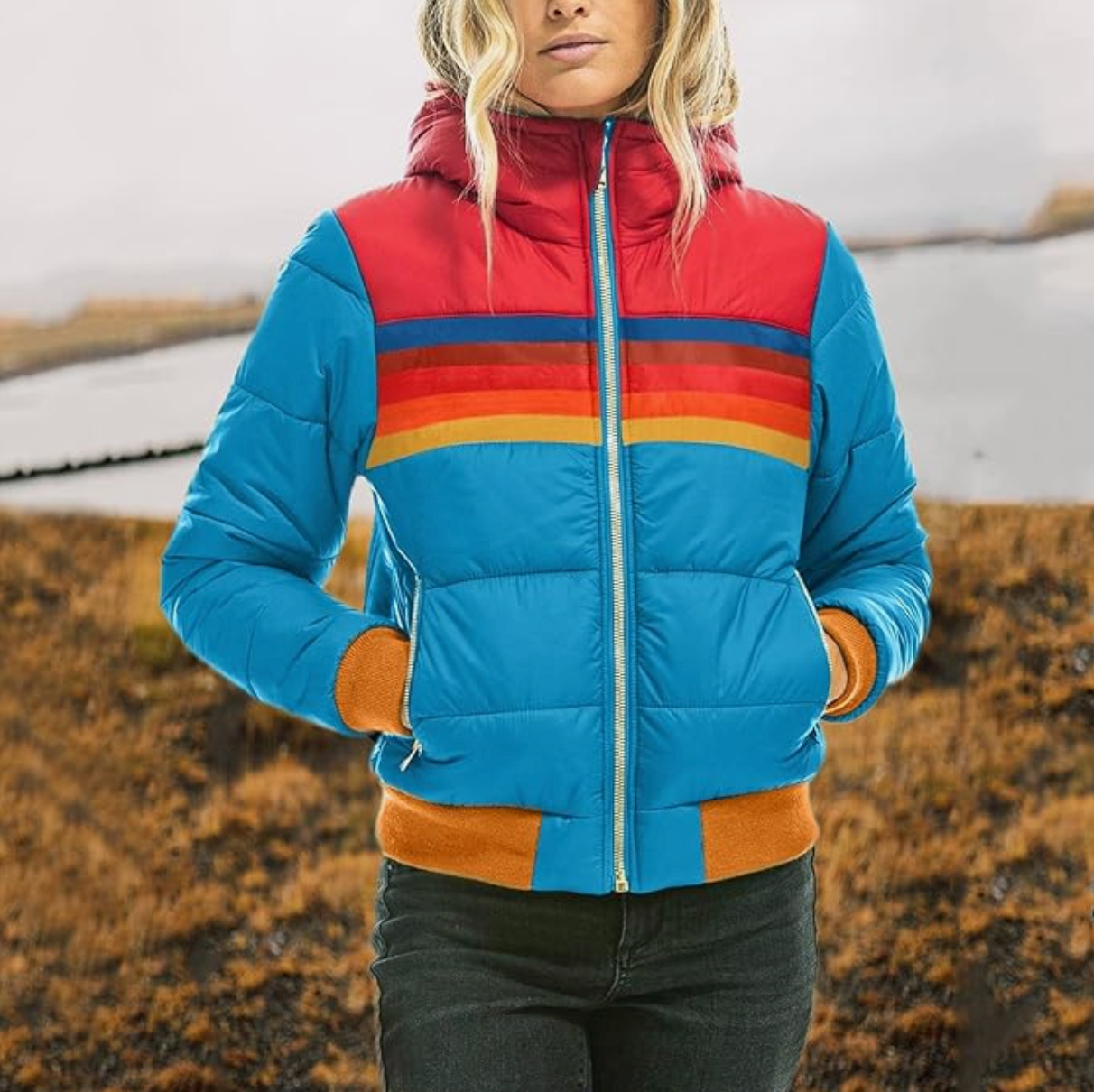 Hester™ | Giacca in piuma retro