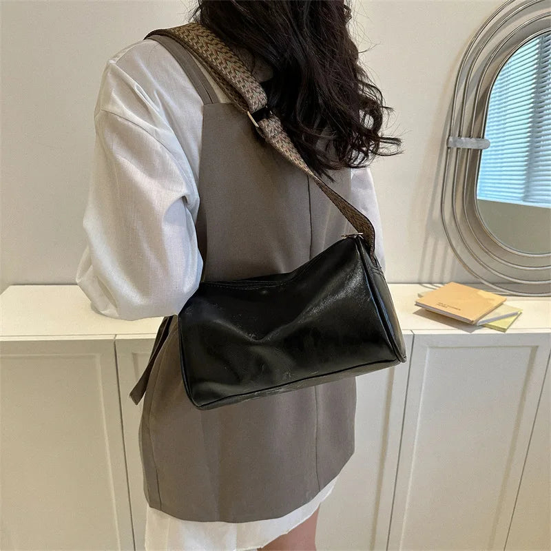 Trine - Borsa a Spalla Vintage in Pelle