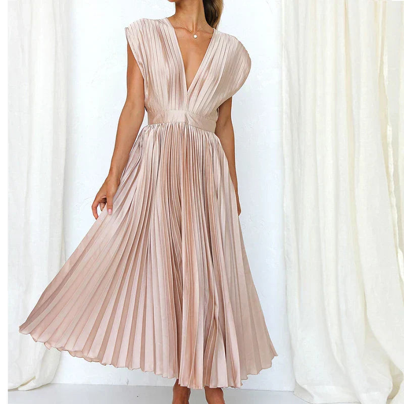 Kaat™ | Nuovo vestito da donna plissettato senza maniche