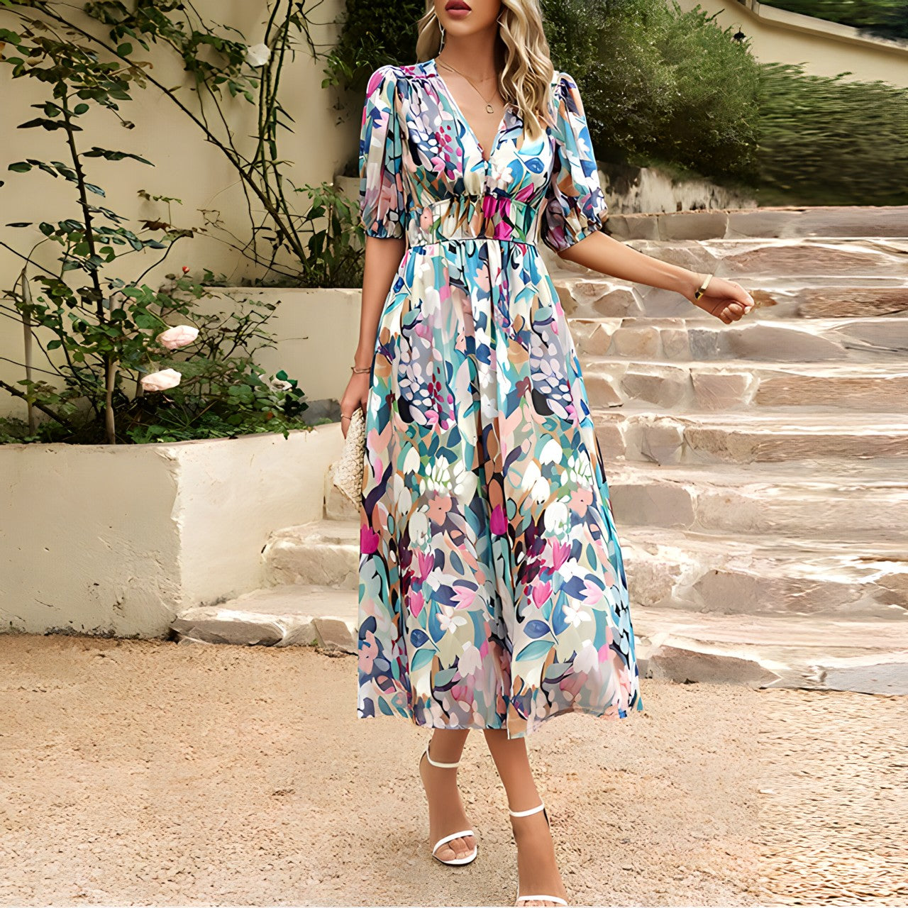 LANA – ABITO MIDI GIARDINO BREEZE