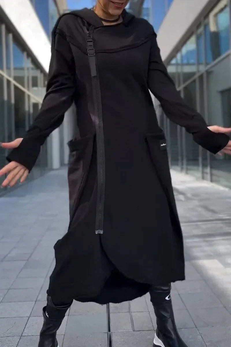 LILIANE – CAPPOTTO LUNGO MODERNO CON CAPPUCCIO