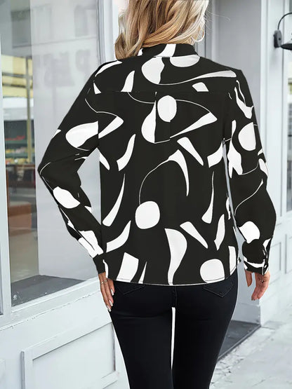 Olivia™ | Blusa Stampa Astratta