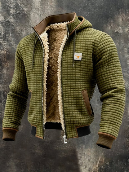 BRIAN – GIACCA CUCITA CON FODERA IN SHERPA E ZIP