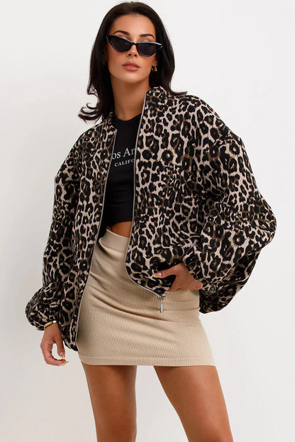 Karlijn™ | Giacca Bomber Leopardata