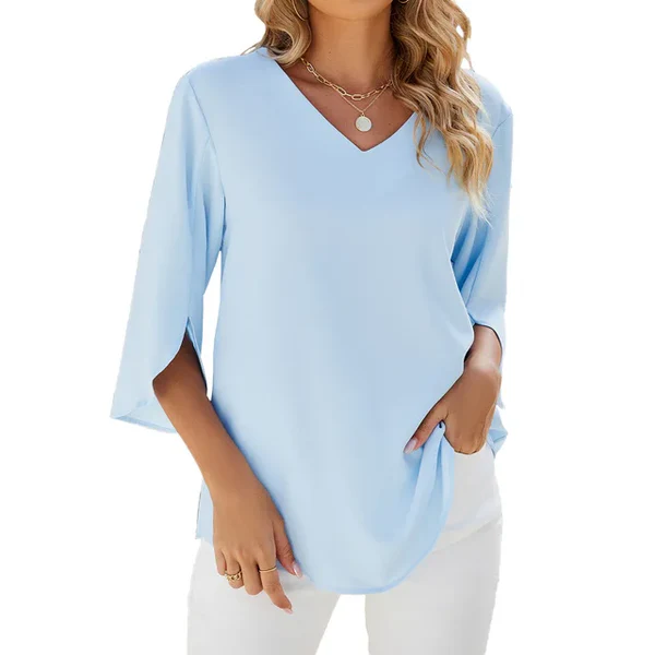 Isabeau™ | Blusa alla Moda con Dettaglio a Spacco