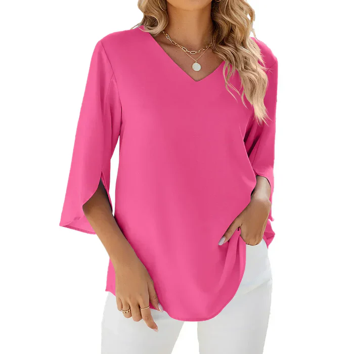 Isabeau™ | Blusa alla Moda con Dettaglio a Spacco