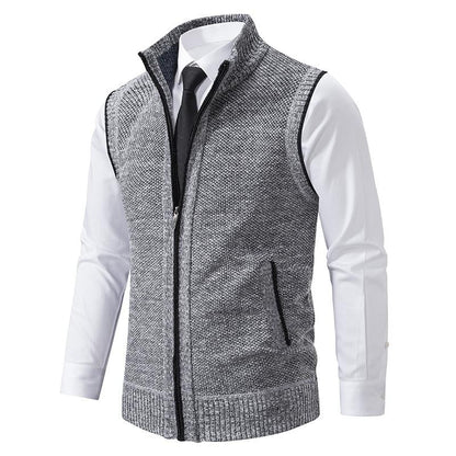 Bremer™ | Gilet in fleece lavorato a maglia senza maniche