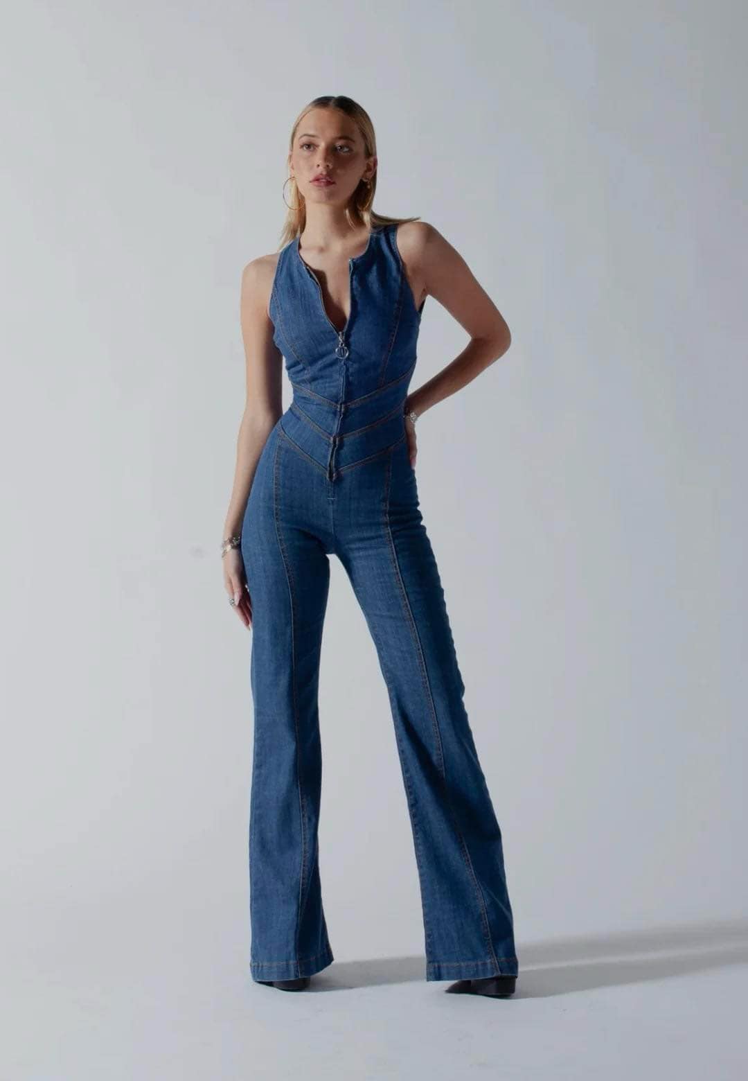 Eeke™ | Tuta in denim con cuori