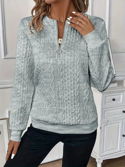 Jorien™ | MAGLIONE IN MAGLIA CON ZIP