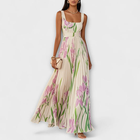 SOFIA – ABITO MAXI FIORITO ELEGANTE