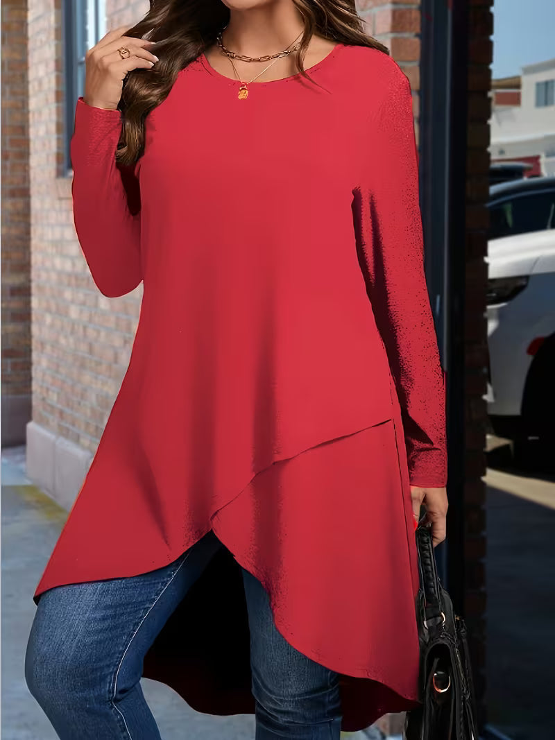 Arelivine - Elegante T-shirt a maniche lunghe